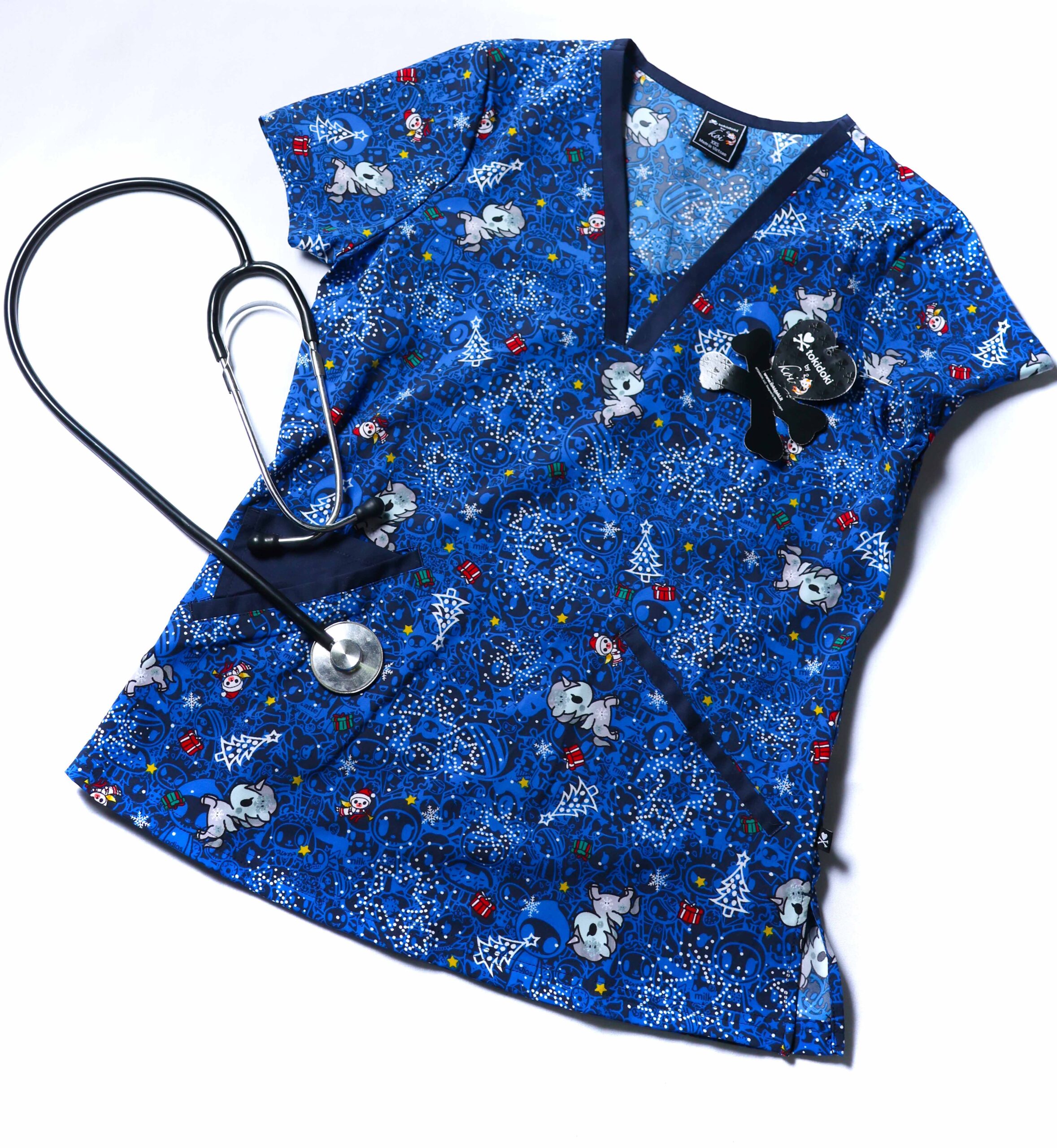 Scrubs Medicos Koi Navideñas